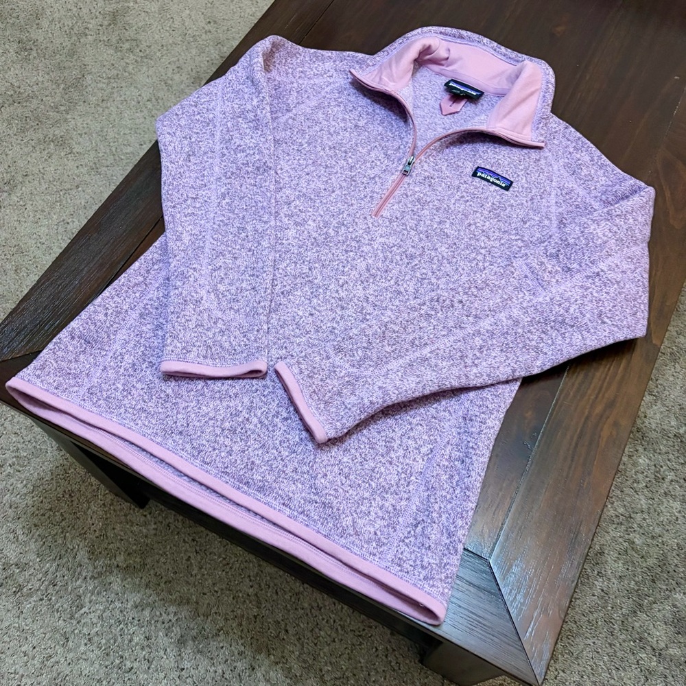 Patagonia Better Sweater 1/4 Zip Pullover Heather Lilac